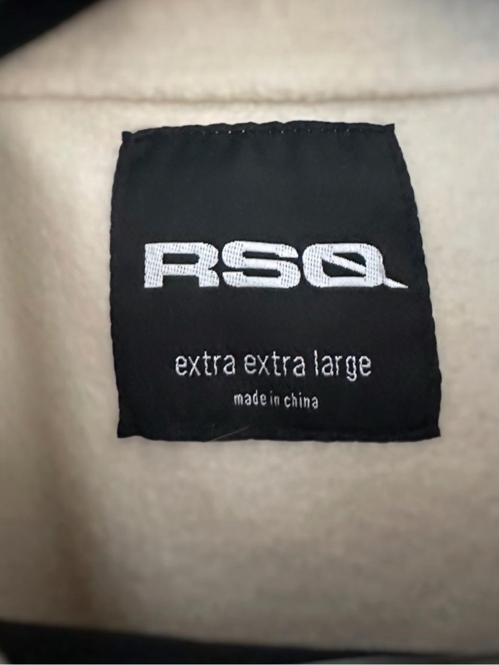 RSQ Sherpa Fleece Pullover Jacket – Cream/Off White – Size XXL - Picture 4 of 4
